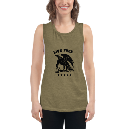 Free or die Ladies’ Muscle Tank