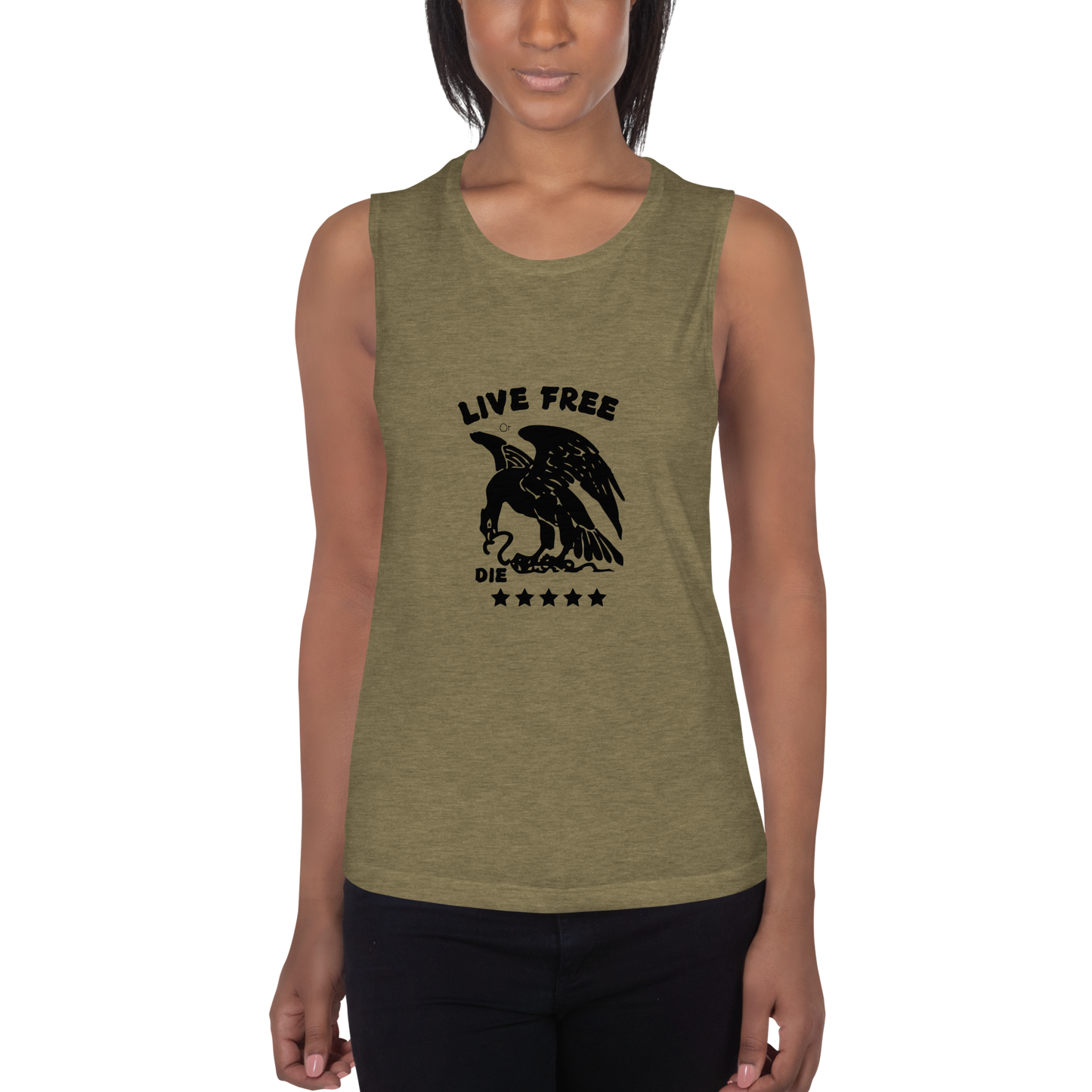 Free or die Ladies’ Muscle Tank