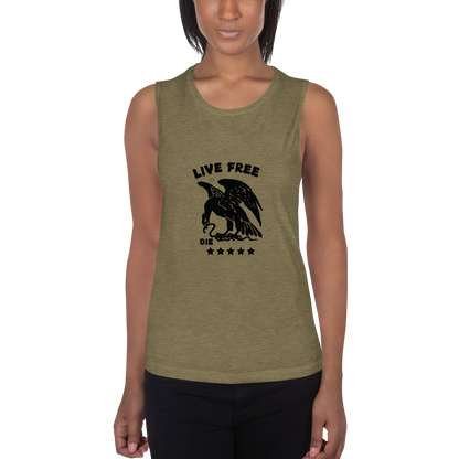 Free or die Ladies’ Muscle Tank