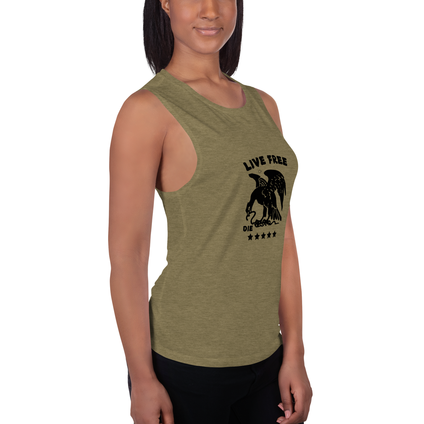 Free or die Ladies’ Muscle Tank