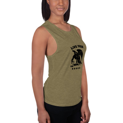 Free or die Ladies’ Muscle Tank