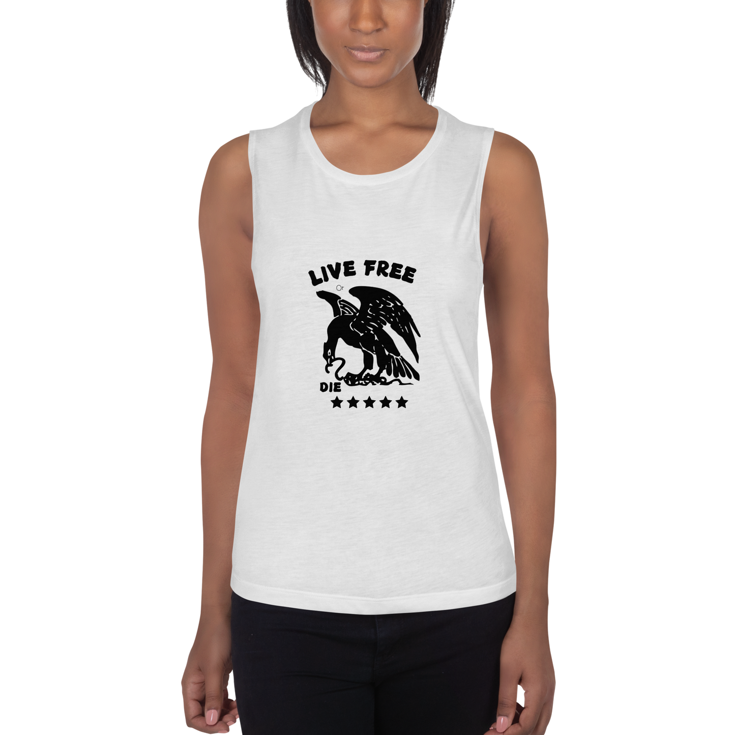 Free or die Ladies’ Muscle Tank