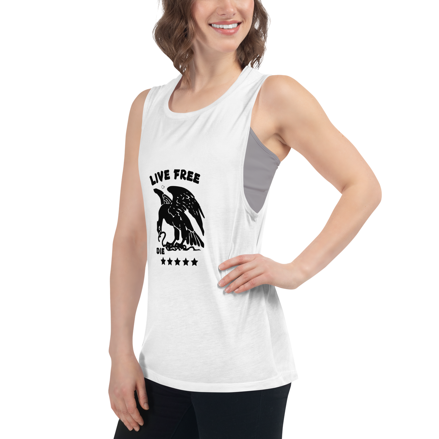 Free or die Ladies’ Muscle Tank