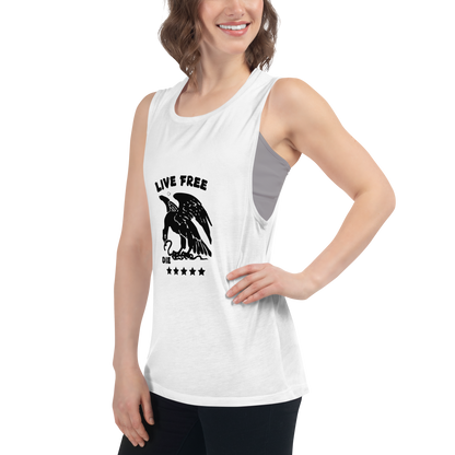 Free or die Ladies’ Muscle Tank