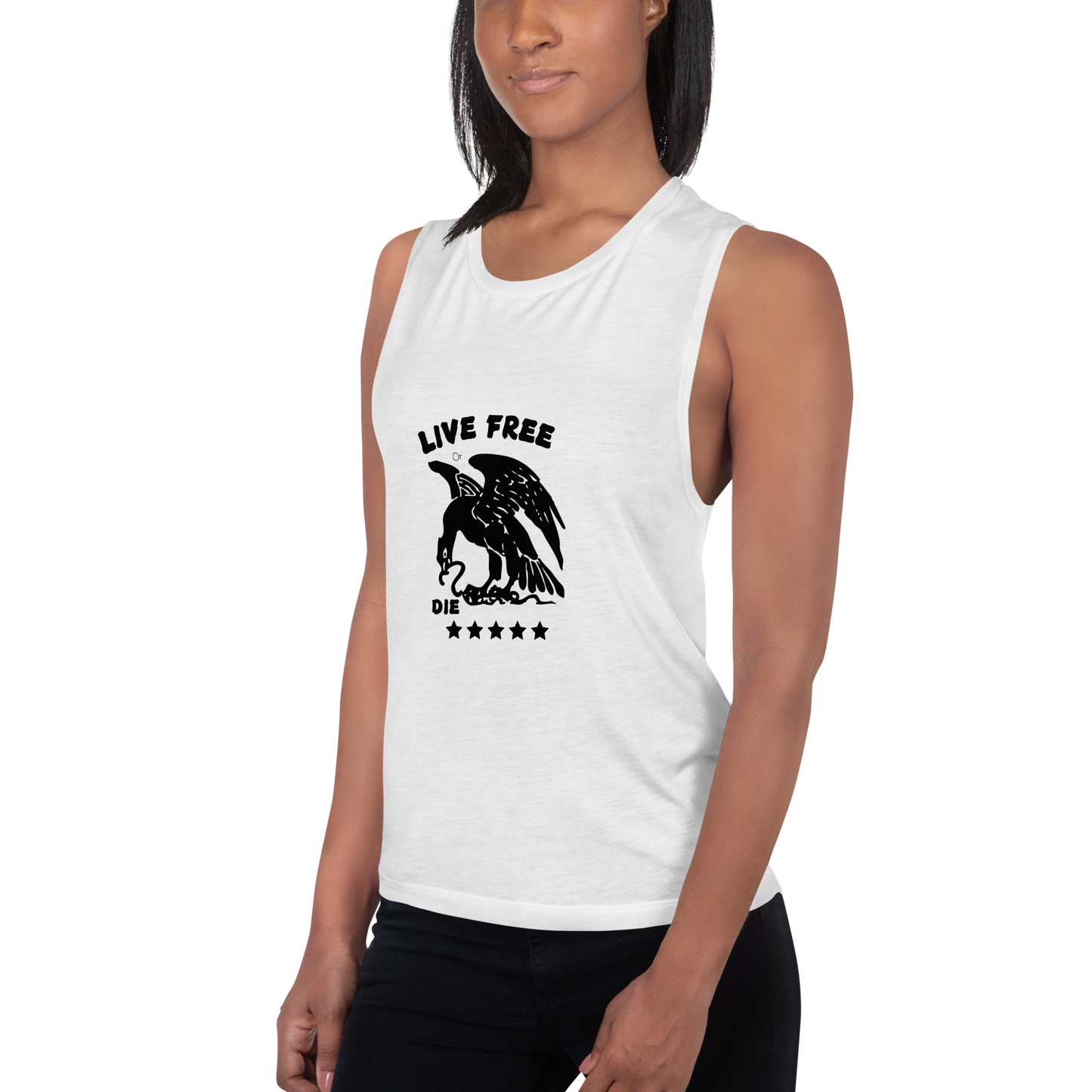 Free or die Ladies’ Muscle Tank