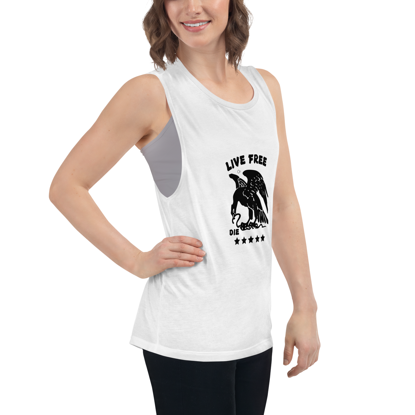 Free or die Ladies’ Muscle Tank