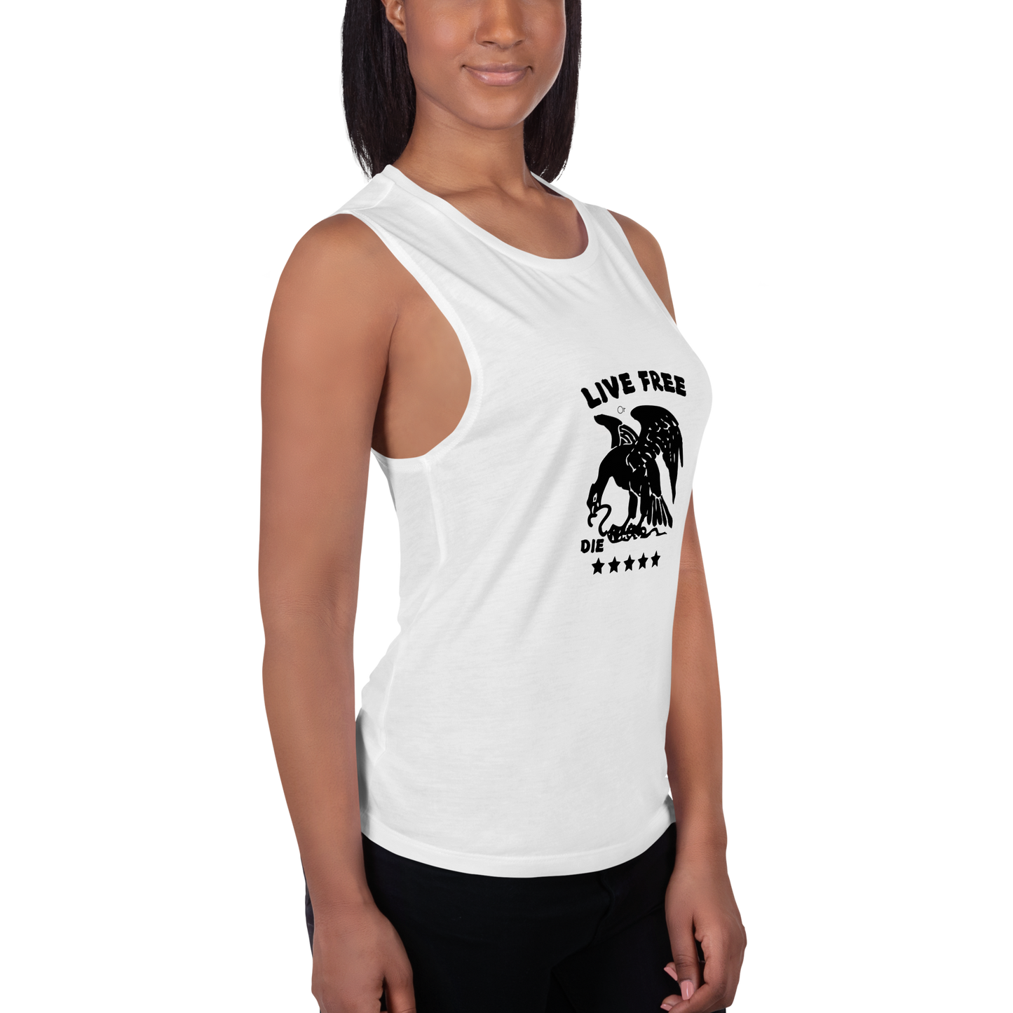 Free or die Ladies’ Muscle Tank