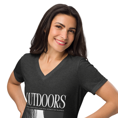 Outdoors Women’s relaxed v-neck t-shirt