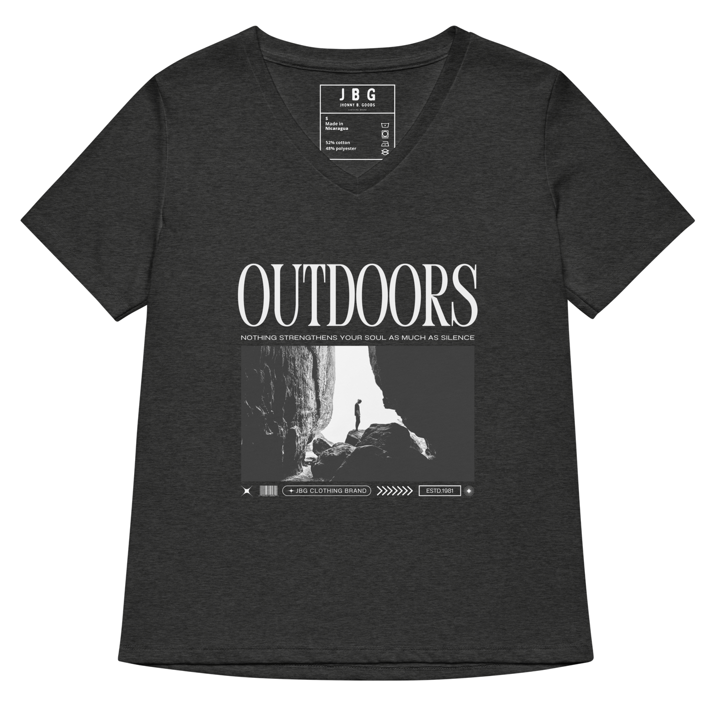 Outdoors Women’s relaxed v-neck t-shirt