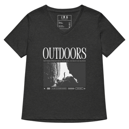 Outdoors Women’s relaxed v-neck t-shirt