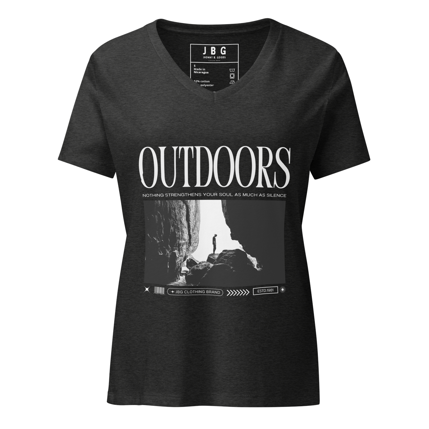 Outdoors Women’s relaxed v-neck t-shirt