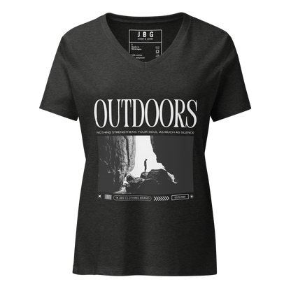 Outdoors Women’s relaxed v-neck t-shirt