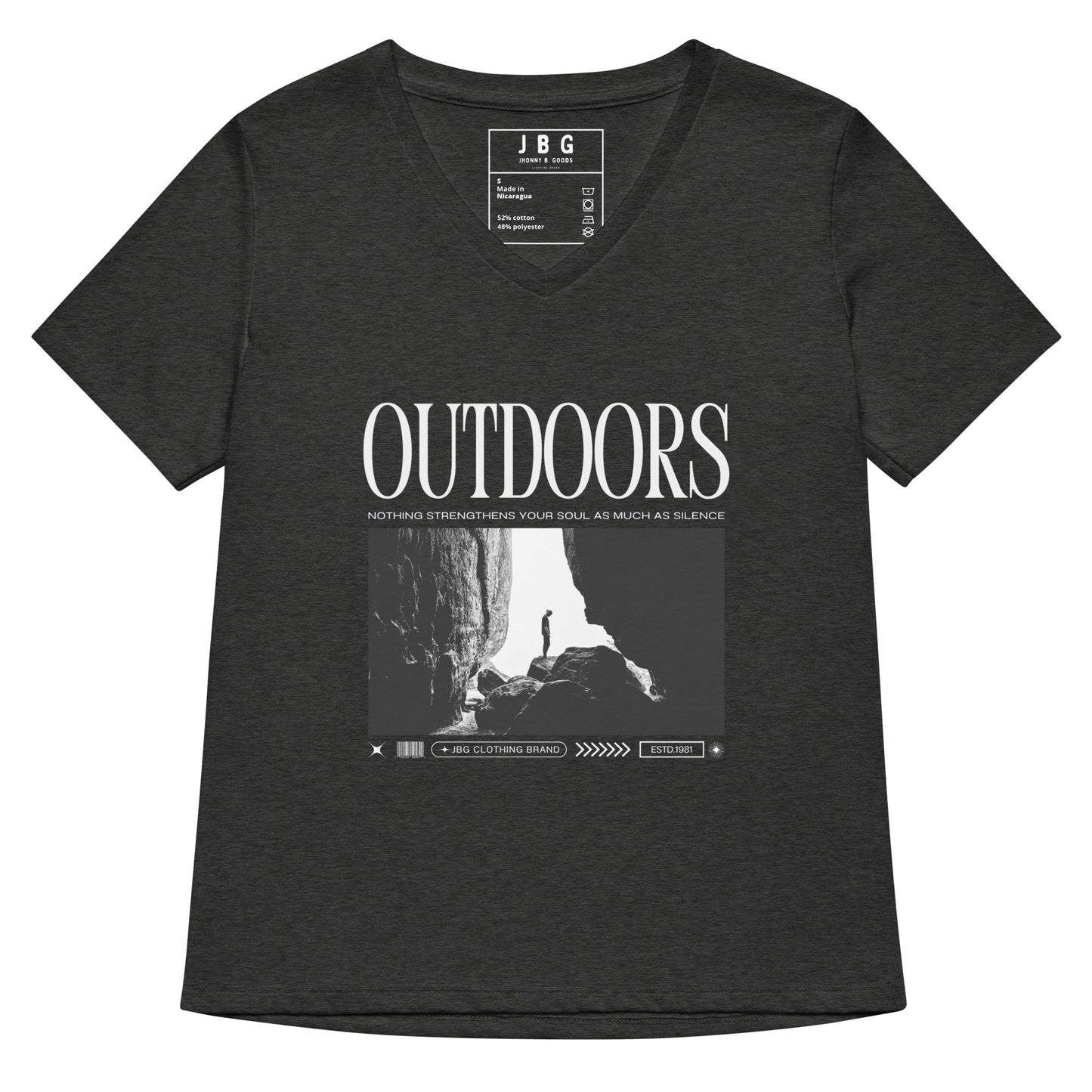 Outdoors Women’s relaxed v-neck t-shirt