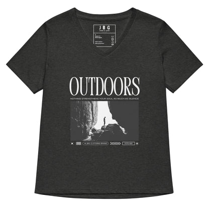 Outdoors Women’s relaxed v-neck t-shirt