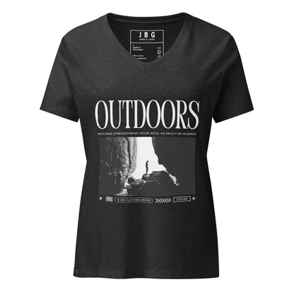 Outdoors Women’s relaxed v-neck t-shirt