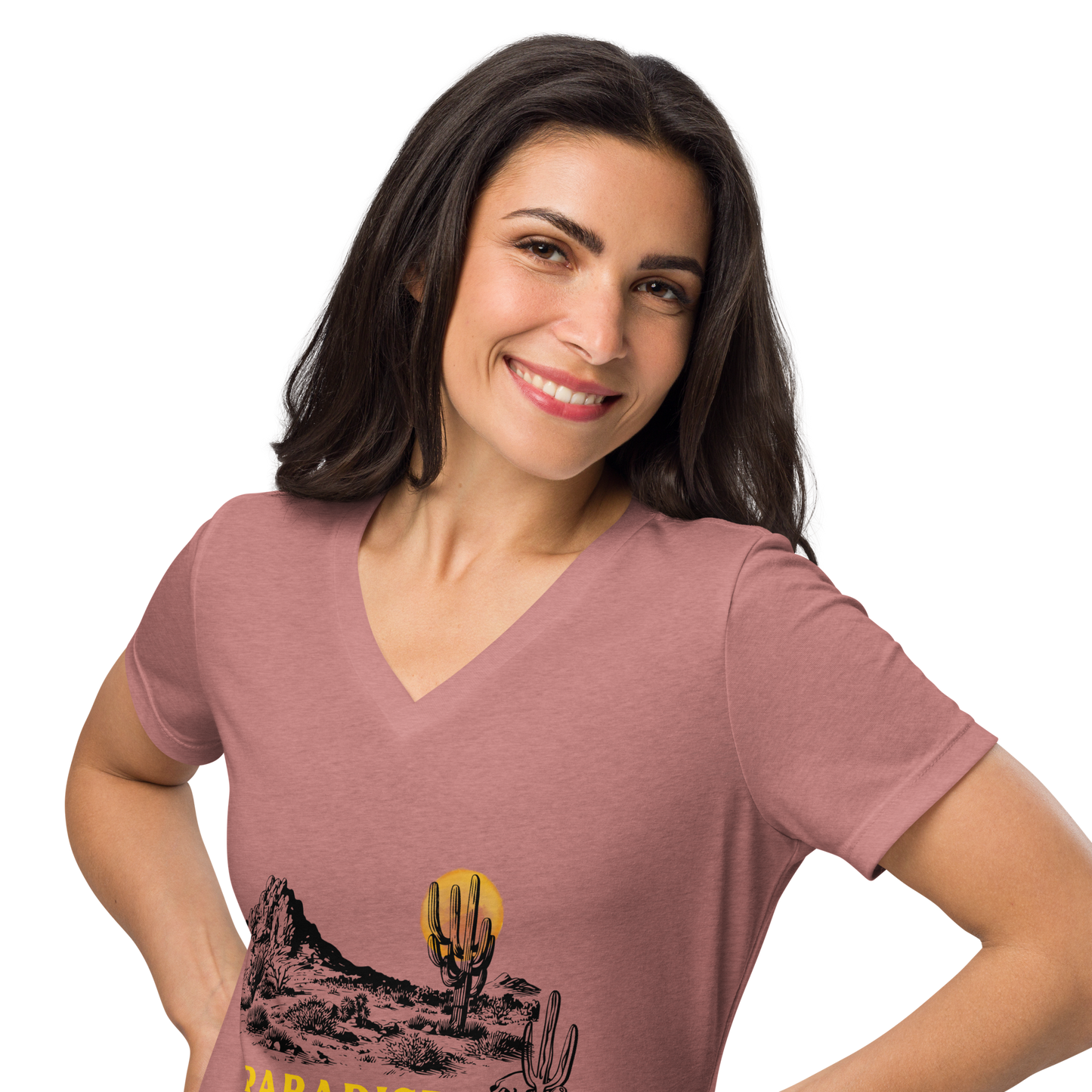 Paradise Women’s relaxed v-neck t-shirt