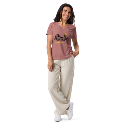 Paradise Women’s relaxed v-neck t-shirt